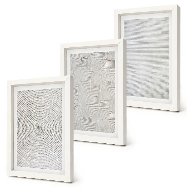 Set 3 tablouri cu modele geometrice moderne din carton