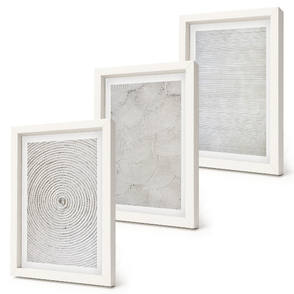 Set 3 tablouri Modele geometrice moderne din carton