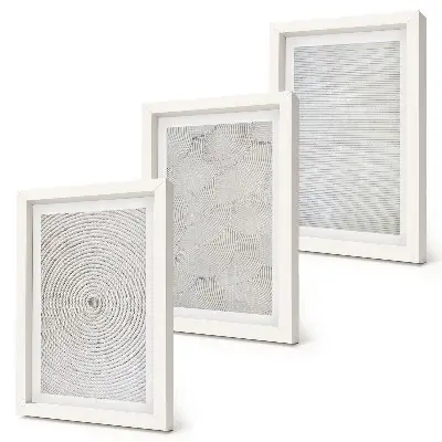 Set 3 tablouri cu modele geometrice moderne din carton
