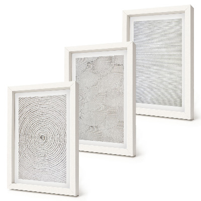 Set 3 tablouri Modele geometrice moderne din carton