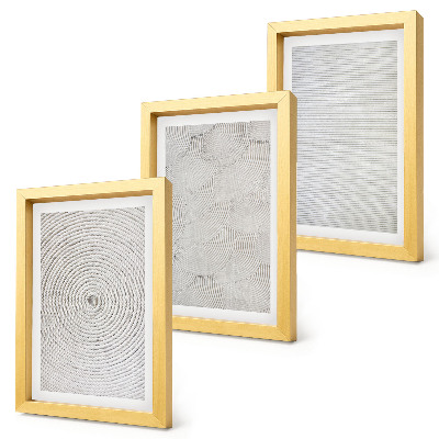 Set 3 tablouri Modele geometrice moderne din carton
