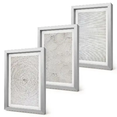 Set 3 tablouri cu modele geometrice moderne din carton