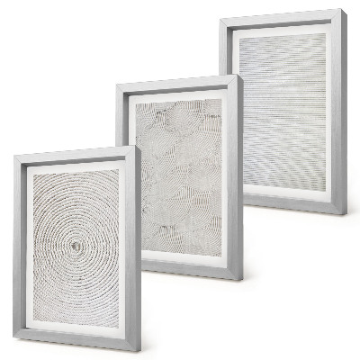 Set 3 tablouri Modele geometrice moderne din carton