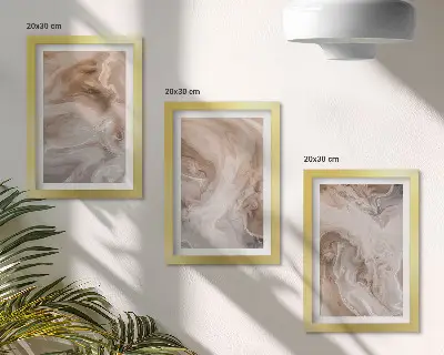 Galerie de perete cu modele abstracte din marmură și texturi de piatră