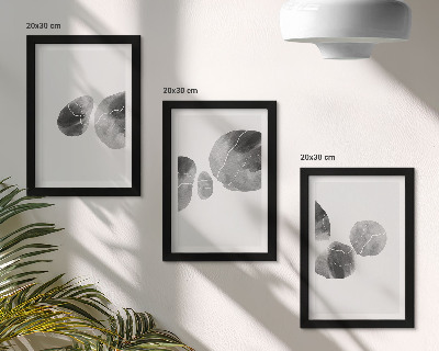 Set 3 tablouri Pete de vopsea pictură minimalistă abstractă