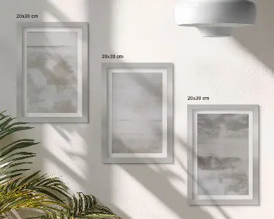 Set de 3 tablouri cu texturi uzate în stil industrial modern