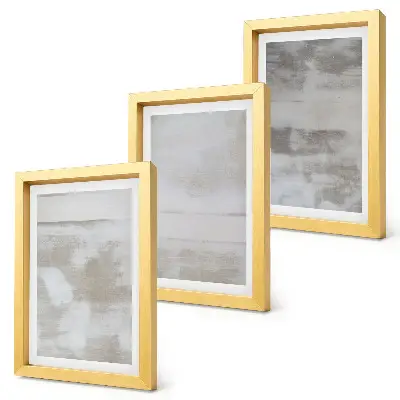Set de 3 tablouri cu texturi uzate în stil industrial modern