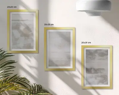 Set de 3 tablouri cu texturi uzate în stil industrial modern