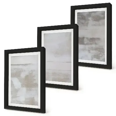 Set de 3 tablouri cu texturi uzate în stil industrial modern