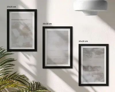 Set de 3 tablouri cu texturi uzate în stil industrial modern