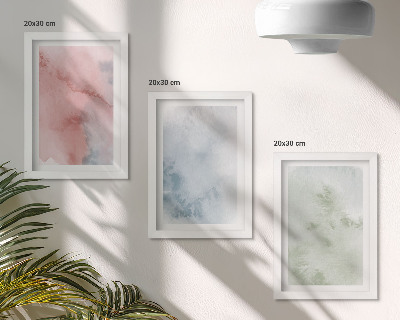 Galerie de perete Acuarele colorate cu structuri pastelate pe pânză