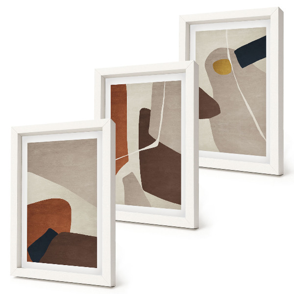 Galerie de perete Forme abstracte de pictură boho într-un stil modern