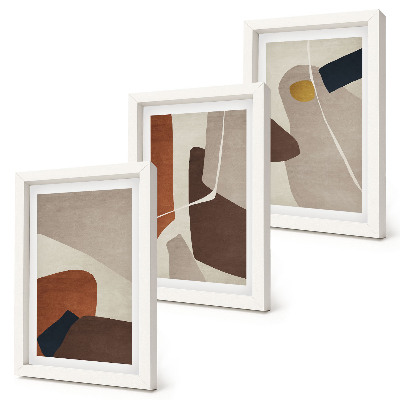 Galerie de perete Forme abstracte de pictură boho într-un stil modern