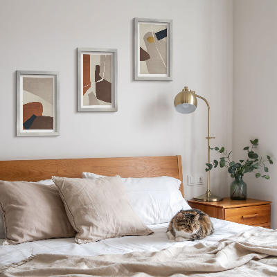 Galerie de perete Forme abstracte de pictură boho într-un stil modern