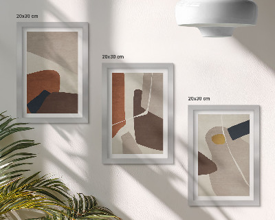 Galerie de perete Forme abstracte de pictură boho într-un stil modern