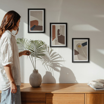 Galerie de perete Forme abstracte de pictură boho într-un stil modern