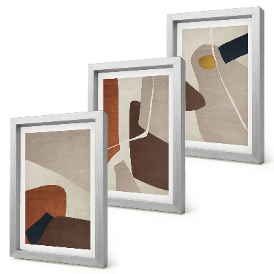 Galerie de perete Forme abstracte de pictură boho într-un stil modern