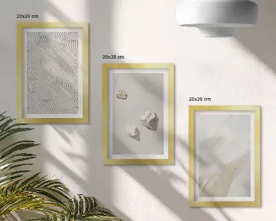Galerie de perete cu nisip, pietre și texturi moderne de vopsea
