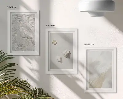 Galerie de perete cu nisip, pietre și texturi moderne de vopsea