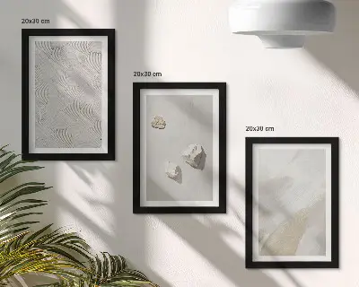 Galerie de perete cu nisip, pietre și texturi moderne de vopsea