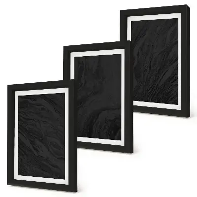Galerie de perete cu texturi elegante din marmură închisă în stil glamour