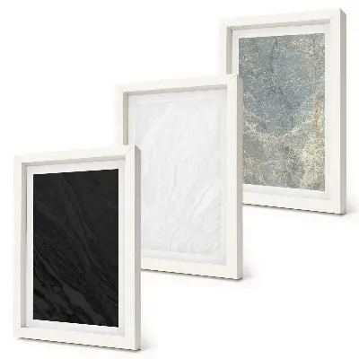 Set 3 tablouri cu texturi elegante din piatră în diverse culori