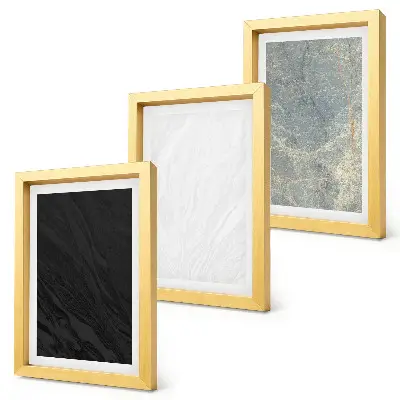 Set 3 tablouri cu texturi elegante din piatră în diverse culori