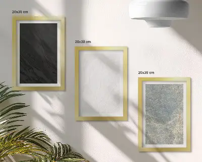 Set 3 tablouri cu texturi elegante din piatră în diverse culori