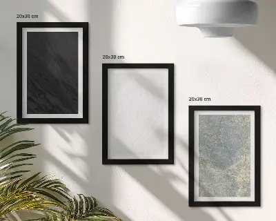 Set 3 tablouri cu texturi elegante din piatră în diverse culori
