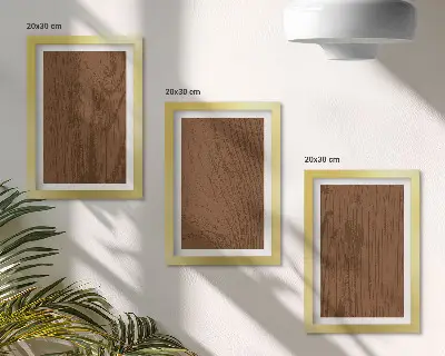 Galerie de perete cu model din lemn și textură de scoarță de copac în stil minimalist