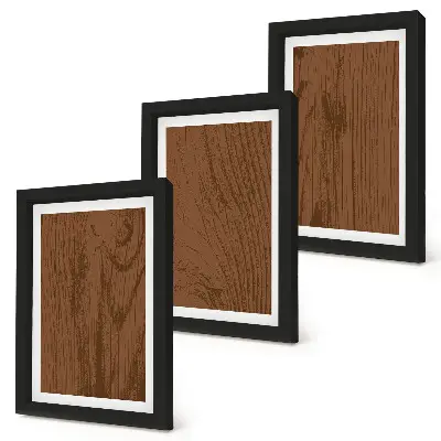 Galerie de perete cu model din lemn și textură de scoarță de copac în stil minimalist
