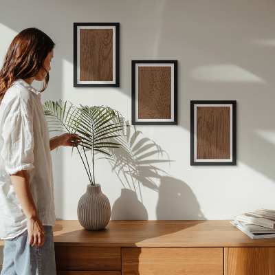 Galerie de perete Model de lemn, textură de scoarță de copac, minimalism