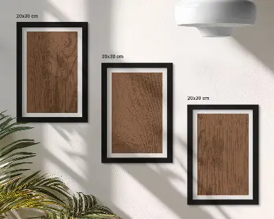 Galerie de perete cu model din lemn și textură de scoarță de copac în stil minimalist