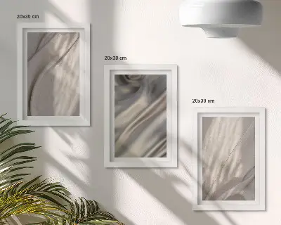 Set 3 tablouri cu prim-plan al structurilor de țesături naturale în stil boho