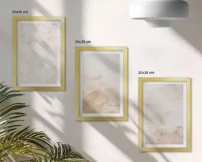 Galerie de perete cu texturi la modă în culori pastelate deschise