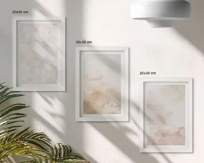Galerie de perete cu texturi la modă în culori pastelate deschise