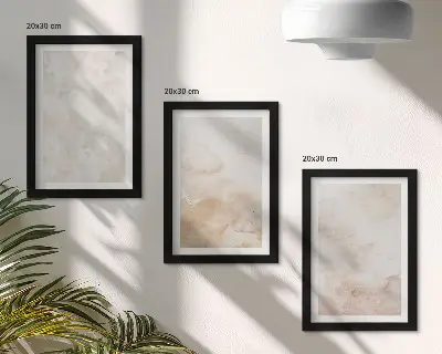 Galerie de perete cu texturi la modă în culori pastelate deschise