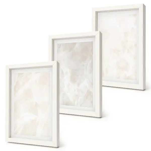 Set 3 tablouri cu textură elegantă de marmură și fundal de piatră