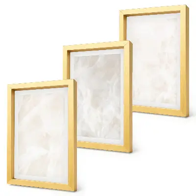 Set 3 tablouri cu textură elegantă de marmură și fundal de piatră