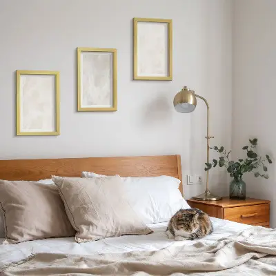 Set 3 tablouri cu textură elegantă de marmură și fundal de piatră