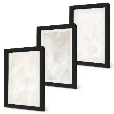 Set 3 tablouri cu textură elegantă de marmură și fundal de piatră