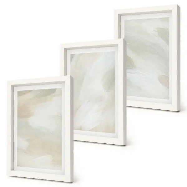 Galerie de perete picturi abstracte strălucitoare pe pânză în stil boho delicat