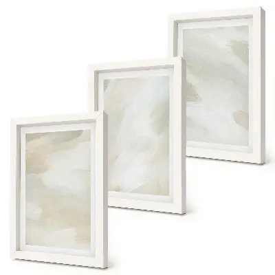 Galerie de perete picturi abstracte strălucitoare pe pânză în stil boho delicat