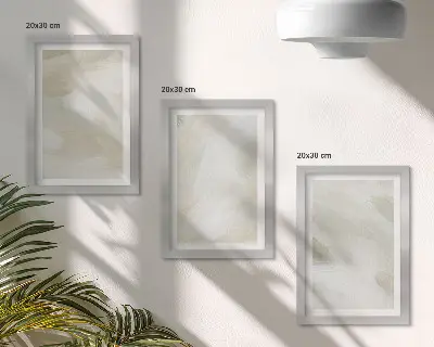 Galerie de perete picturi abstracte strălucitoare pe pânză în stil boho delicat