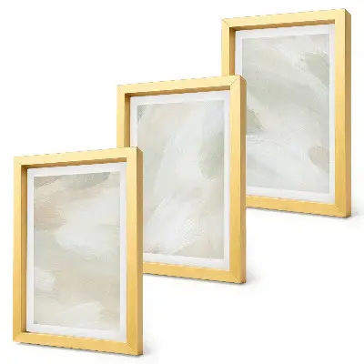 Galerie de perete picturi abstracte strălucitoare pe pânză în stil boho delicat