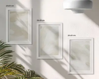 Galerie de perete picturi abstracte strălucitoare pe pânză în stil boho delicat