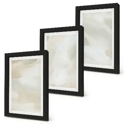Galerie de perete picturi abstracte strălucitoare pe pânză în stil boho delicat