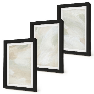 Galerie de perete Picturi abstracte strălucitoare pe pânză, stil boho delicat