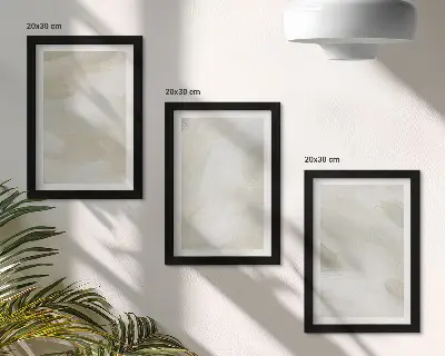 Galerie de perete picturi abstracte strălucitoare pe pânză în stil boho delicat