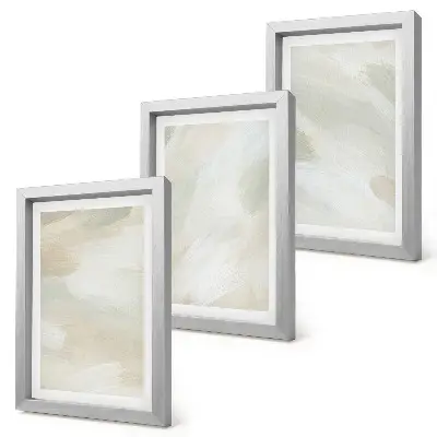 Galerie de perete picturi abstracte strălucitoare pe pânză în stil boho delicat